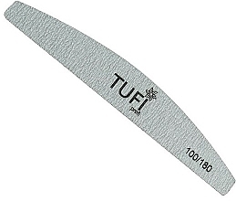 Nail File 100/180, grey - Tufi Profi Premium — photo N1