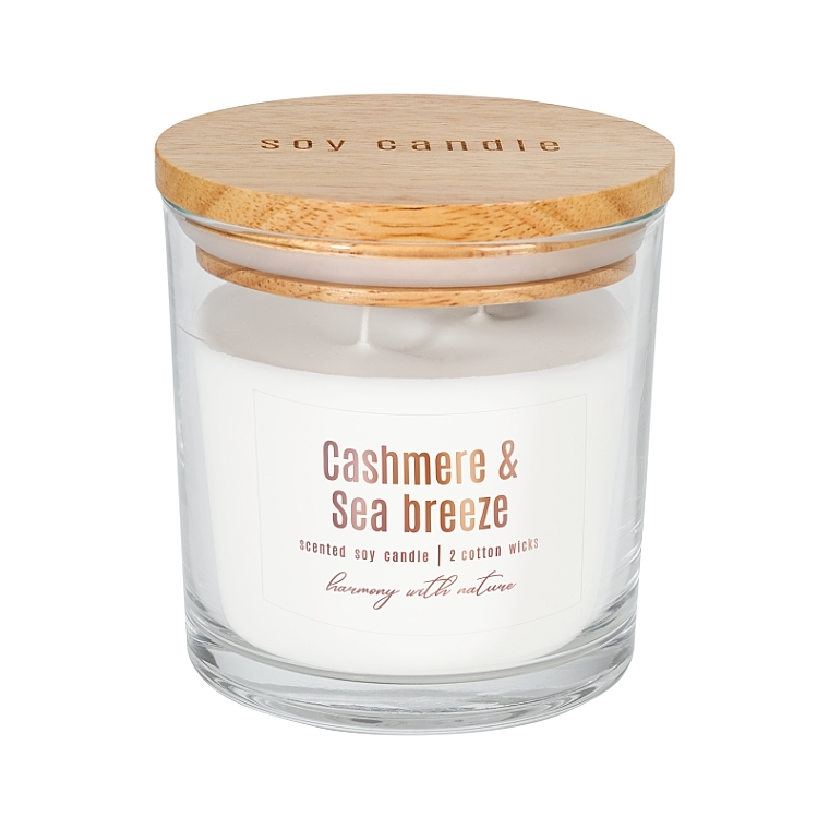 Scented Candle in Glass - Bispol Cashmere & Sea Breeze — photo N2