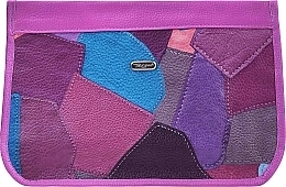 Patchwork Makeup Bag, 94453, lilac color mix - Top Choice — photo N1