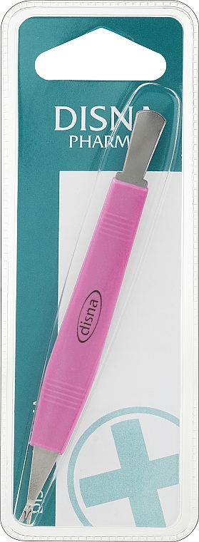 Disna Pharm - Cuticle Trimmer & Pusher, 11.8 cm, pink — photo N1