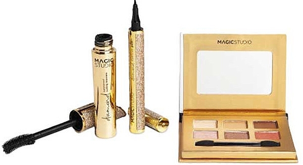 Set - Magic Studio Diamond Complete Shine (mascara/12ml + eyeliner/0.8ml + palette/4.8g) — photo N2