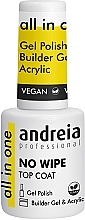 Fragrances, Perfumes, Cosmetics Top Coat - Andreia Professional All In One No Wipe Top Coat For Gels, Gel Polish And Acrylic