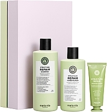 Fragrances, Perfumes, Cosmetics Set - Maria Nila Structure Repair (shampoo/350 ml + cond/300 ml + mask/50 ml)