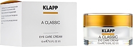 Eye Cream "Vitamin A" - Klapp A Classic Eye Care Cream — photo N2