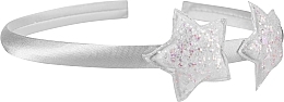 Fragrances, Perfumes, Cosmetics Hair Band with Stars, White - Donegal FA-5639