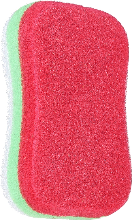 Massage Body Sponge, green and red - Sanel Fit Kosc  — photo N1