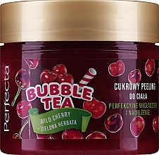 Sugar Body Peeling 'Wild Cherry & Green Tea' - Perfecta Bubble Tea Wild Cherry + Green Tea — photo N1