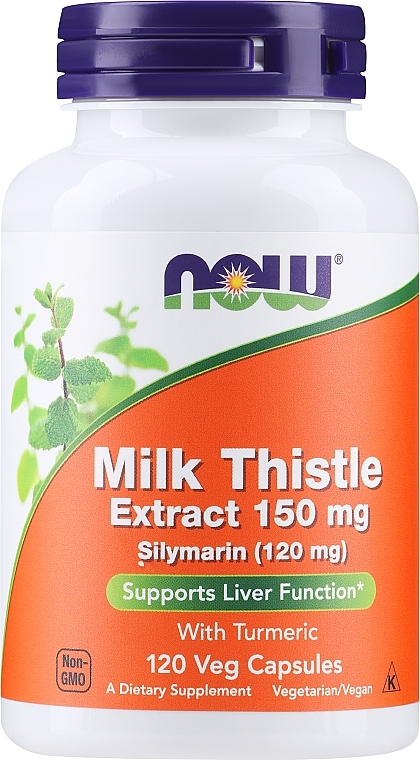 Silymarin Milk Thistle Extract with Turmeric - Now Foods Silymarin Milk Thistle Extract With Turmeric — photo N3