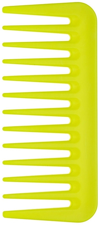 Wide-Toothed Comb, lime - Janeke Mini Supercomb Wide Teeth Lime Fluo — photo N1