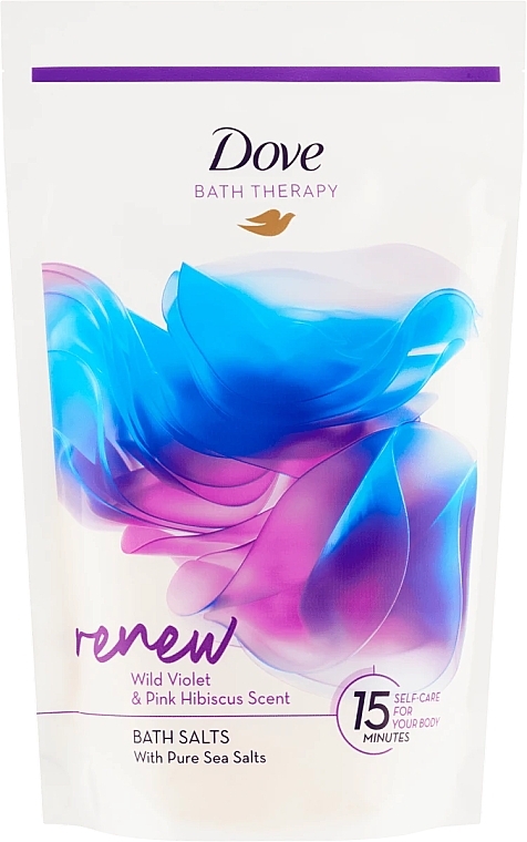 Violet & Hibiscus Bath Salt - Dove Bath Therapy Renew Bath Salt — photo N1