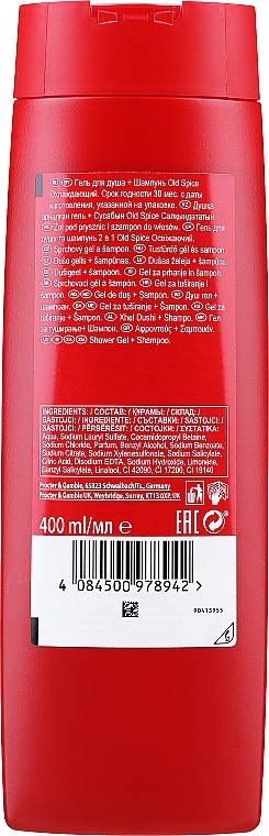 Shampoo & Shower Gel - Old Spice Cooling 3in1 — photo N2