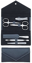 Manicure Set 'Grey', leather grey, 6 pcs - Erbe Solingen 9004 — photo N3