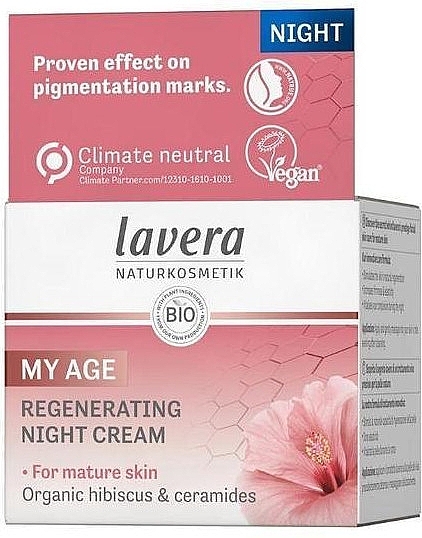 Regenerating Night Face Cream - Lavera My Age Regenerating Night Cream — photo N2