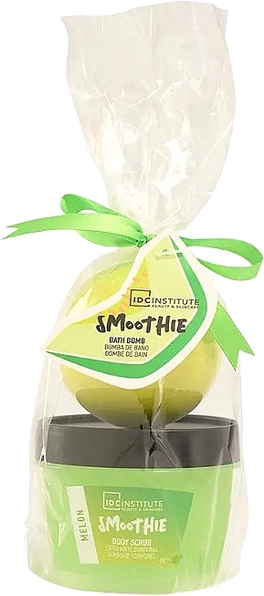 Set - IDC Institute Smoothie Mini Bath Melon Set (scrub/95ml + frizz/bomb/95g) — photo N1
