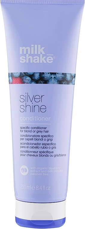 Bleached & Grey Hair Conditioner - Milk Shake Silver Shine Conditioner — photo N1