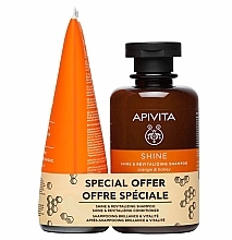 Fragrances, Perfumes, Cosmetics Set - Apivita Shine Set (shampoo/250ml + h/cond/150ml)