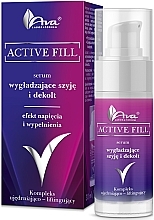 Fragrances, Perfumes, Cosmetics Smoothing Neck & Décolleté Serum - Ava Laboratorium Active Fill