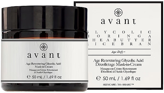 Glycolic Acid Face Cream Mask - Avant Age Retexturing Glycolic Acid Mask-in-Cream — photo N1