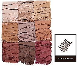 Set - Anastasia Beverly Hills Mini Modern Renaissance Brow Wiz Kit Dark Brown (eye/shadow/7.5g + brown/penc/0.08g) — photo N2