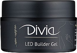 Modeling Nail Gel, Di1105 - Divia LED Builder Gel — photo N1