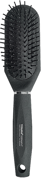 Black Massage Hair Brush, 23 cm - Titania Salon Professional — photo N1