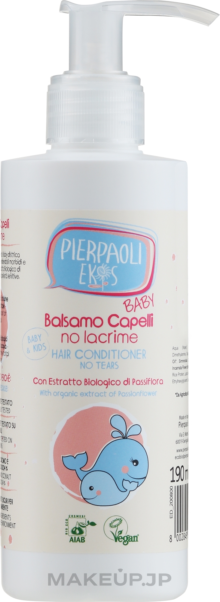 Hair Conditioner "No Tears" - Ekos Baby — photo 190 ml