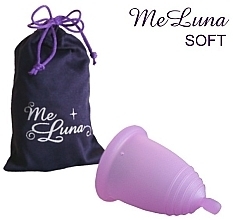 Menstrual Cup with Ball Handle, L-size, pink - MeLuna Soft Menstrual Cup Ball — photo N1