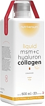 Fragrances, Perfumes, Cosmetics Liquid Collagen with Hyaluron, orange - Nutriversum MSM+C Hyaluron Collagen Liquid