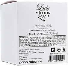Paco Rabanne Lady Million Absolutely Gold - Parfum (tester) — photo N4
