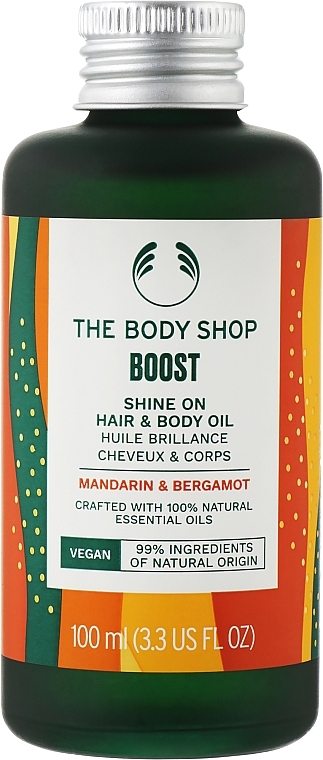 Hair & Body Oil - The Body Shop Boost Shine On Hair & Body Oil — photo N1