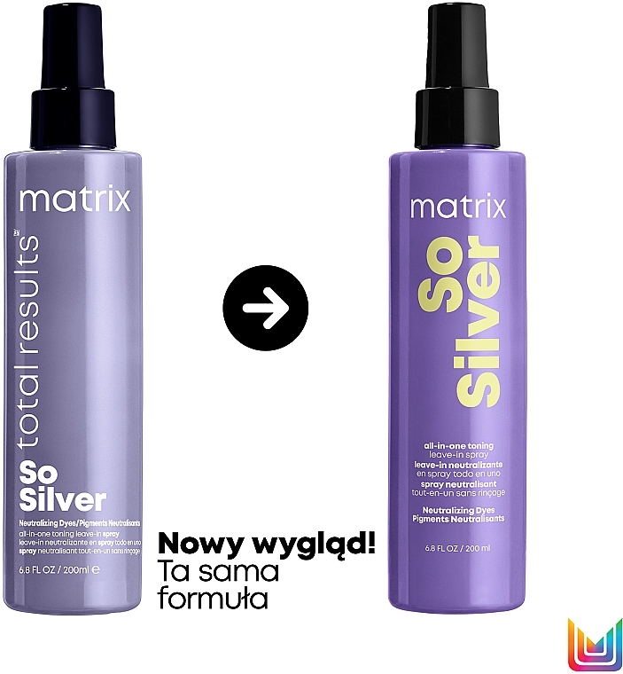 Blonde & Grey Hair Spray - Matrix Total Results So Silver All-In-One Toning Spray for Blonde and Silver Hair — photo N2