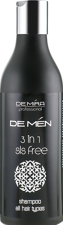 Men Shampoo 3in1 - DeMira Professional DeMen 3-in-1 Shampoo — photo N1