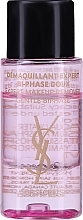 Fragrances, Perfumes, Cosmetics Bi-Phase Eye & Lip Makeup Remover - Yves Saint Laurent Top Secrets Demaquillant Expert Bi-Phase Doux (mini size)