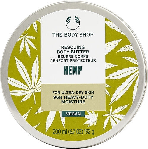 Hemp Body Butter for Very Dry Skin - The Body Shop Hemp Rescuing Body Butter For Ultra-Dry Skin — photo N1