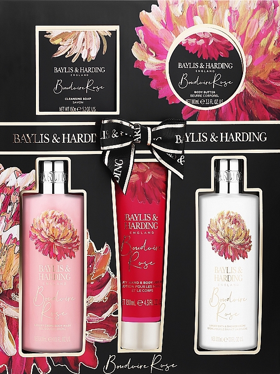Set, 5 products - Baylis & Harding Boudoire Rose Set — photo N1