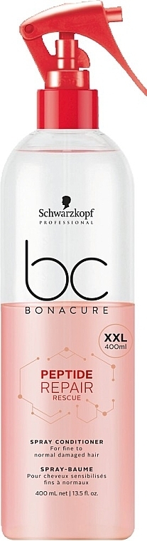 Repair Hair Conditioner Spray - Schwarzkopf Professional BC Bonacure Peptide Repair Rescue Spray Conditioner — photo N2