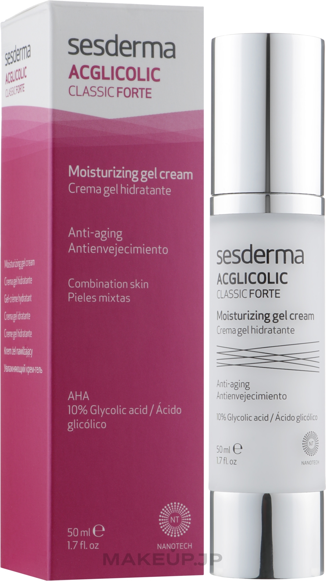 Moisturizing Cream-Gel - SesDerma Laboratories Acglicolic Classic Forte Moisturizing Gel Cream — photo 50 ml