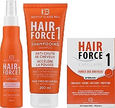 Set - Institut Claude Bell Hair Force One Full Set (f/sup/60pcs + h/lot/150ml + shmp/200ml) — photo N1