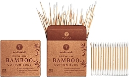 Fragrances, Perfumes, Cosmetics Bamboo Cotton Buds, 200 pcs - Manna