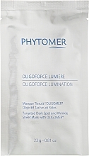 Repairing, Brightening Anti-Wrinkle & Pigmentation Sheet Mask - Phytomer Oligoforce Lumination Targeted Dark Spot and Wrinkle Sheet Mask — photo N1