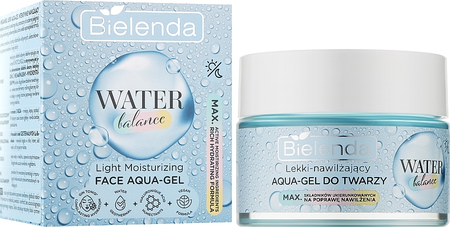 Light Moisturizing Face Aqua Gel - Bielenda Water Balance Aqua-Gel — photo N2