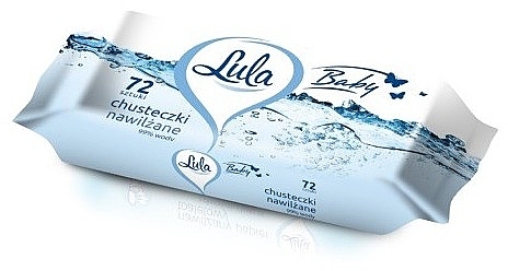 99% Water-Based Wet Wipes, 72 pcs - Lula Baby — photo N1