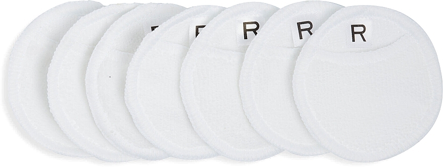 Reusable Skin Cleansing Discs, 7 pcs, white - Revolution Skincare Recycled & Reusable Cleansing Pads White — photo N1