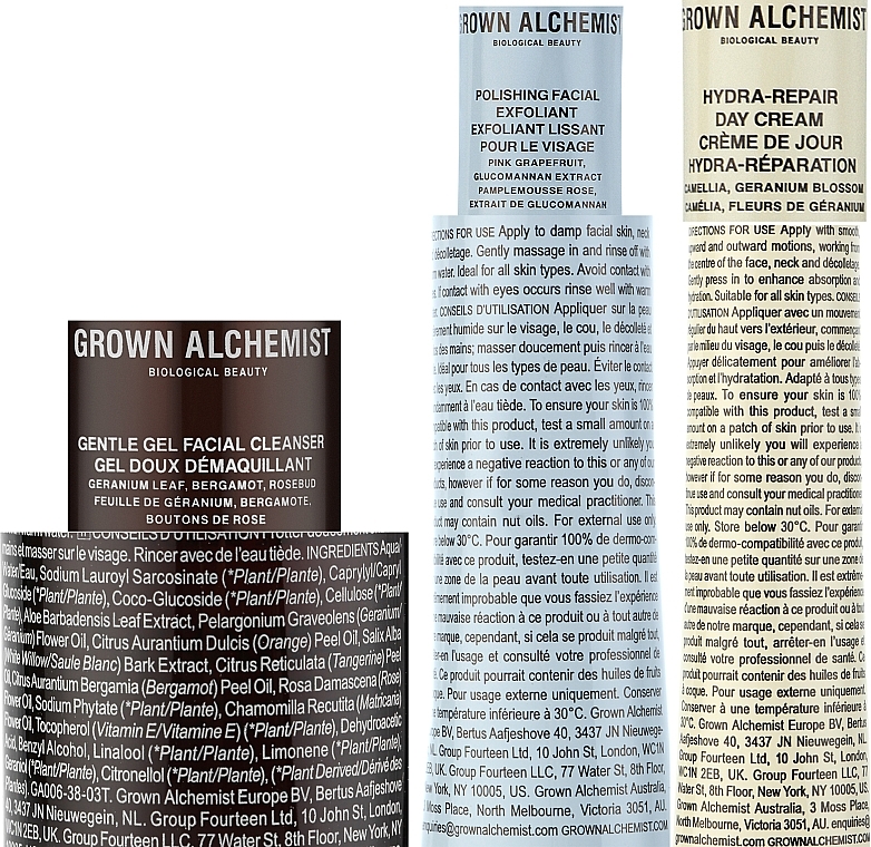 Set - Grown Alchemist Face Favorites Minis Kit (f/gel/50ml + f/cr/12ml + exfoliant/20ml) — photo N3