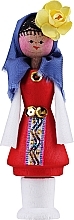 Fragrances, Perfumes, Cosmetics Air Freshener with Fragrant Oil, red dress, blue shawl - Bulgarian Rose Girl