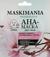 Fragrances, Perfumes, Cosmetics AHA Face Mask 'Peeling Effect, Renewal & Glow' - Bielita Maskimania