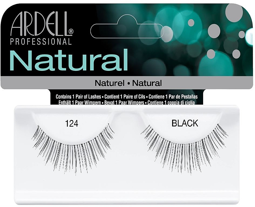 Flase Lashes - Ardell Natural Lashes 124 Black — photo N1