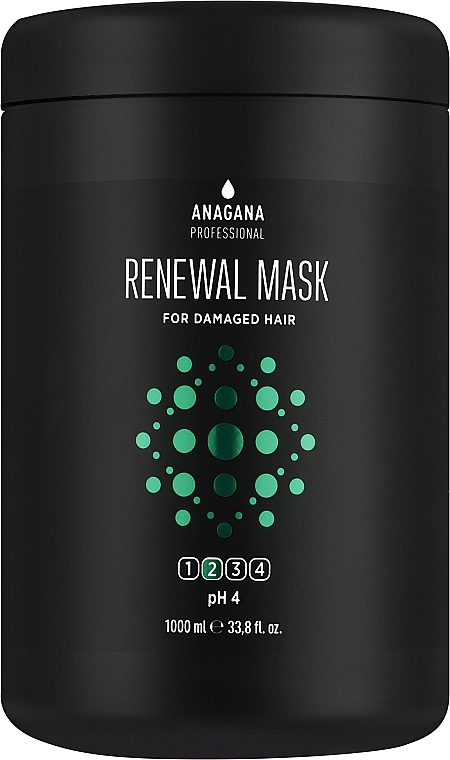 Repairing Mask for Damaged Hair - ANAGANA Renewal Mask For Damaged Hair 2 pH 4 — photo N1