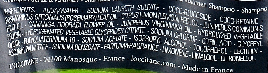 Shampoo - L'Occitane Aromachologie Volume & Strength Shampoo (stand-up pouch) — photo N3