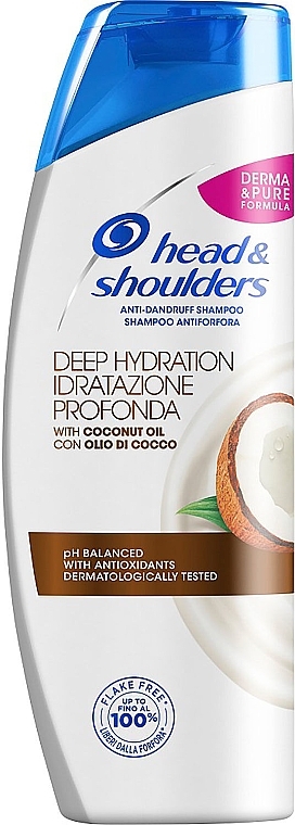 Shampoo - Head & Shoulders Deep Hydration Coconut Oil Shampoo — photo N8
